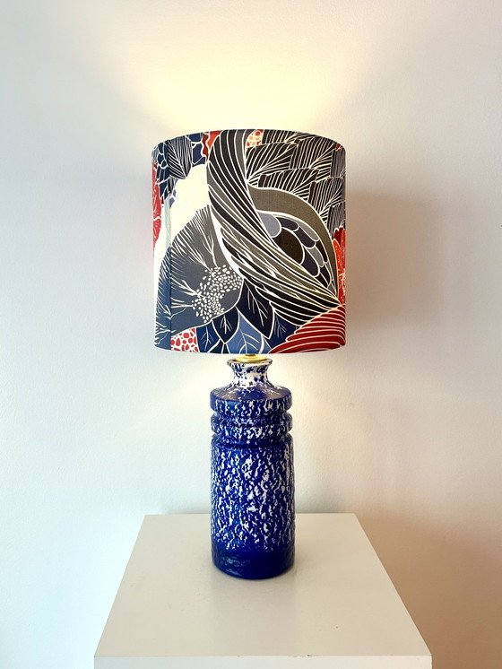 Image 1 of Vase lamp made from VEB Haldensleben ceramics – GDR | Upcycled one-of-a-kind piece