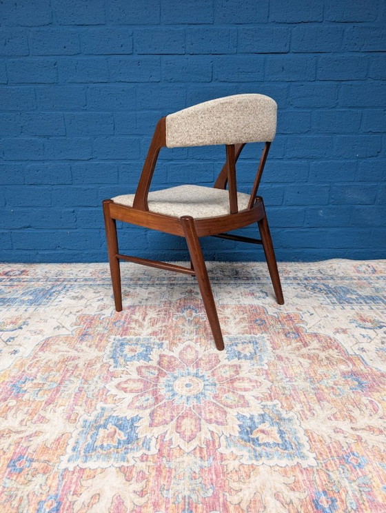 4x Chaises Design Vintage, Henning Kjærnulf, Années 60 – Chaises de salle à manger, Wool (photo 8 of 18)