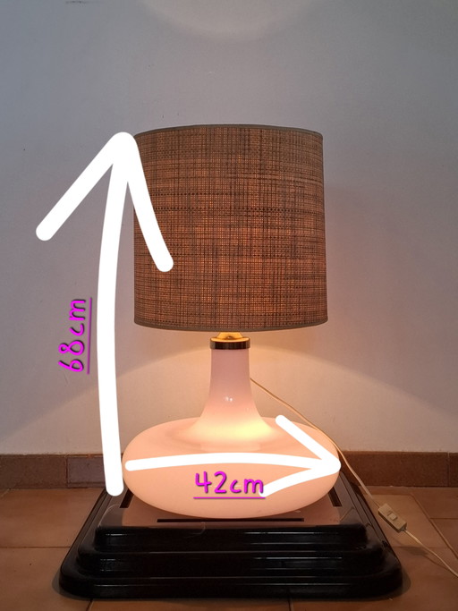 Murano Glass Lamp from the 1970s. XXL