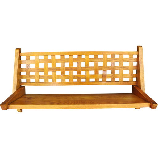 Scaffale pieghevole vintage in rovere per Uluv, Cecoslovacchia 1960
