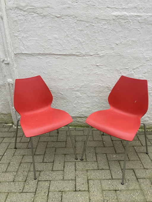 Sedia Red Maui di Vico Magistretti per Kartell
