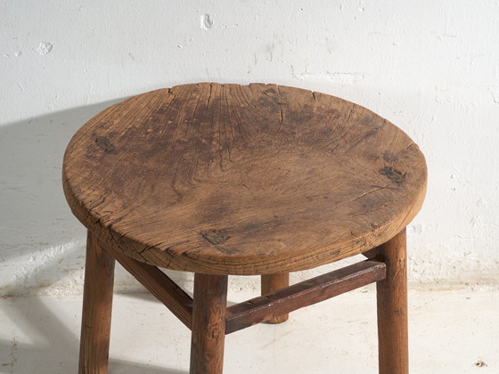 Tavolino basso rotondo antico in legno di olmo – Cina, circa 1930 – Tavolini da caffè (photo 16 of 40)