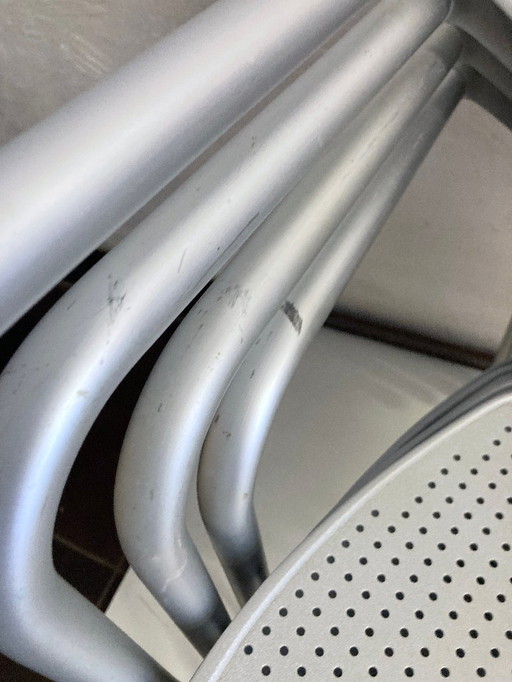 4 chaises Irta avec accoudoirs des années 80 Design Jorge Pensi pour Atlantide