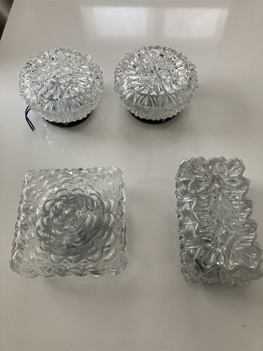4x vintage retro ceiling lights