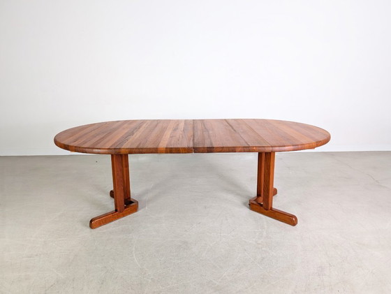 Image 1 of Mesa de comedor original de mediados de siglo Rosengaarden de teca, 1960, extensible