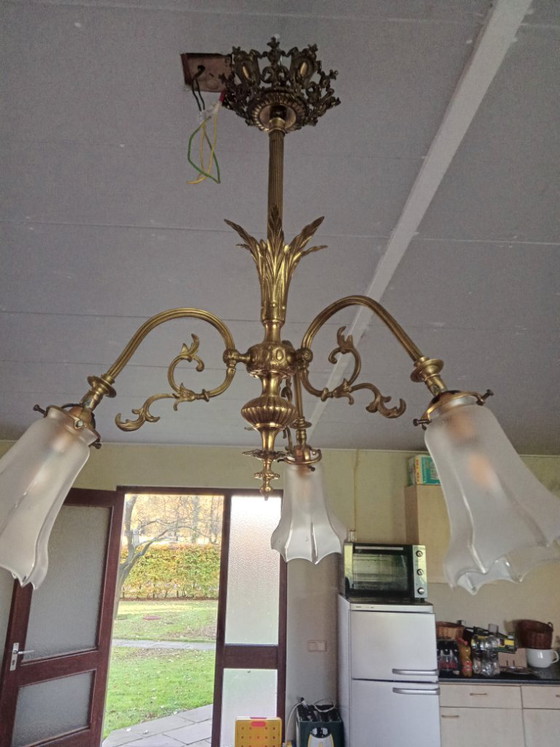 Lampade a sospensione in ottone – Lampadari, Vetro (photo 5 of 6)
