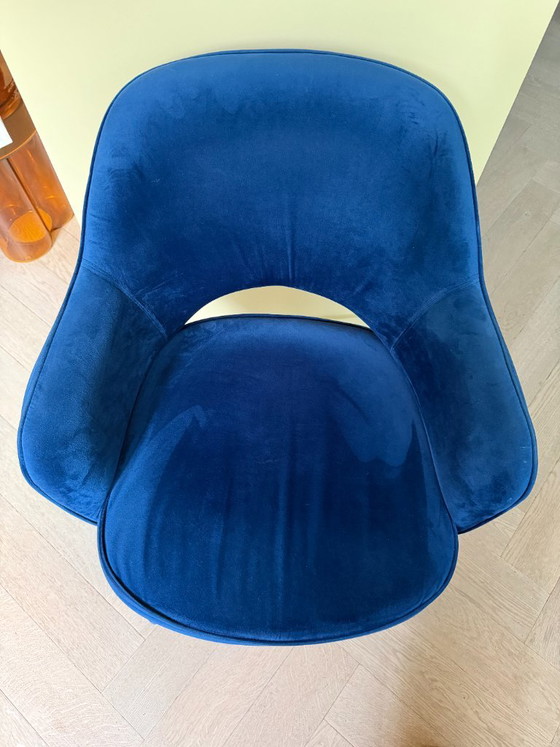 Pols Potten, 5 piezas en excelente estado, color terciopelo azul – Sillas de comedor, Velvet (photo 3 of 5)