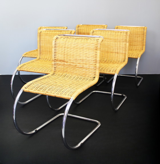 Image 1 of Set Of 6X Mr.10 Chairs Ludwig Mies Van Der Rohe Knoll International Seats