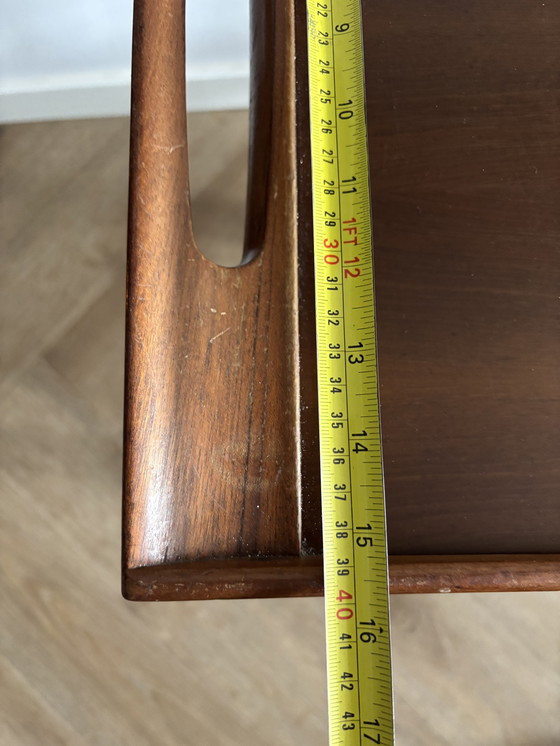 Image 1 of Vintage OPAL houten Barwagen / Serveerwagen - Jaren 50