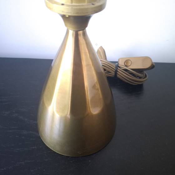 Image 1 of Vintage tafellampvoet art deco messing kleur