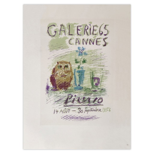 Pablo PICASSO AF 1956 - Galerie 65-poster 1959