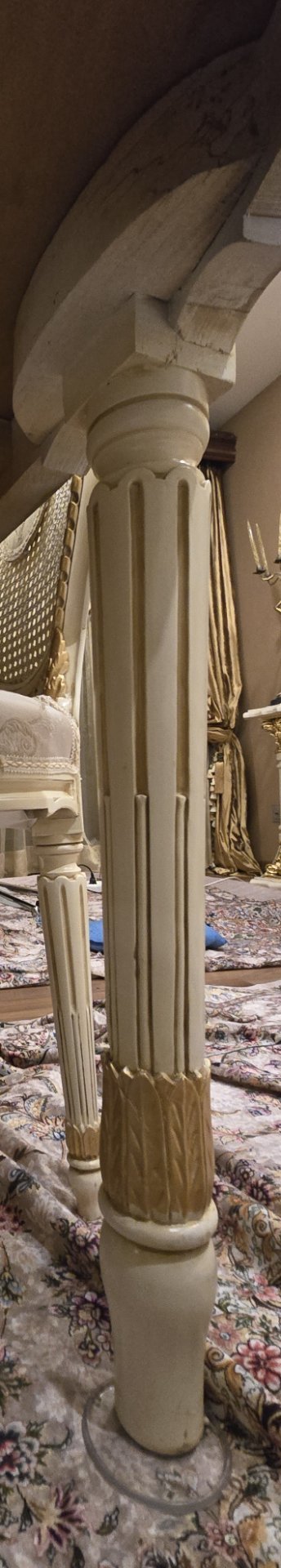 Image 1 of Grand Louis XVI Style Dining Suite: Large Oval Table & 10 Medallion Chairs (Solid Walnut)