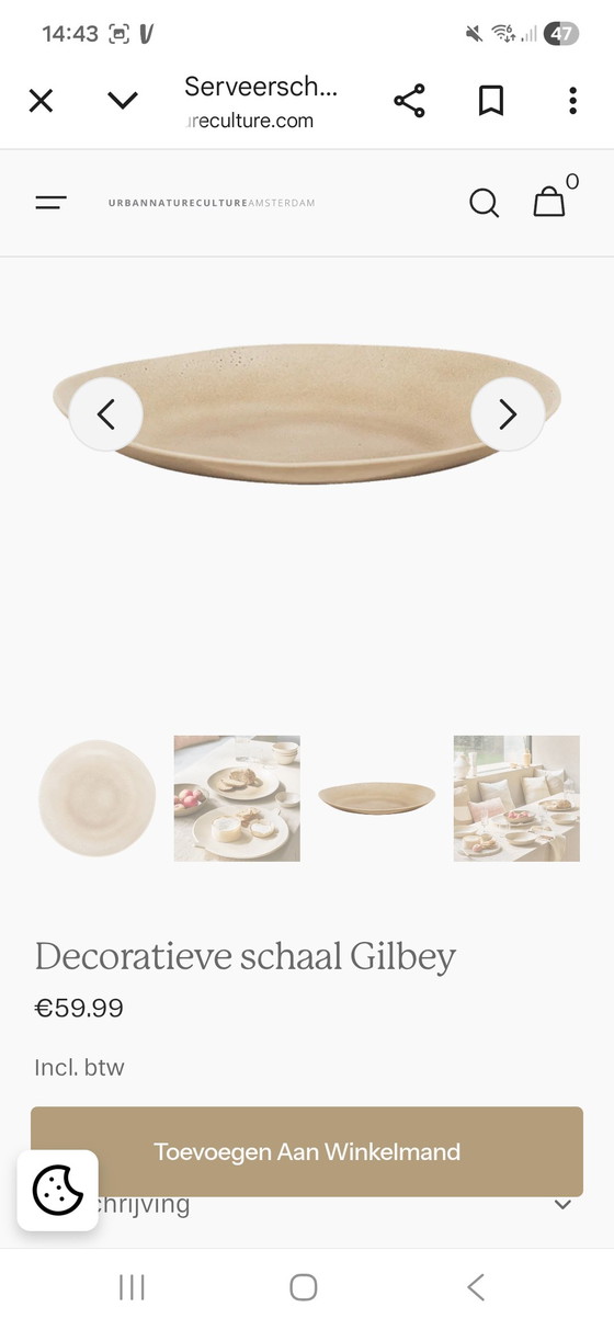 Image 1 of Ciotola decorativa Gillbey di Urban Nature Culture