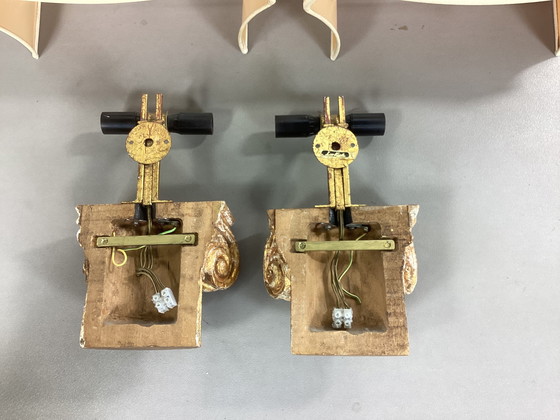 Image 1 of 2 Vintage seventies wall lamps Italian French