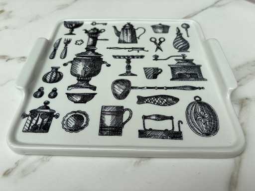 Plateau en porcelaine Arabia - Vintage finlandais des années 1960