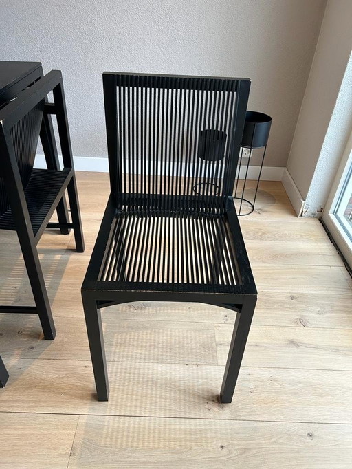 Dining room set by Ruud-Jan Kokke with 2 bar stools