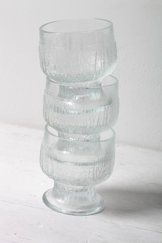Set Of 3 Vintage Crystalex Glasses By Ivo Rozsypal / Czech Republic / 1977 – Glass Union, Glass & Decanter (photo 5 of 9)