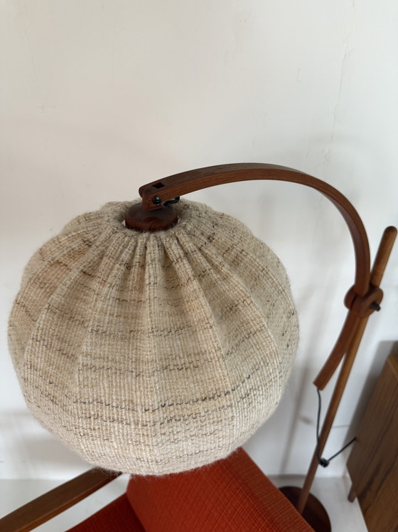 Vintage Teakhouten ‘Archea’ Vloerlamp, Domus ‘70 – Vloerlampen, Wood, Metal (photo 4 of 11)