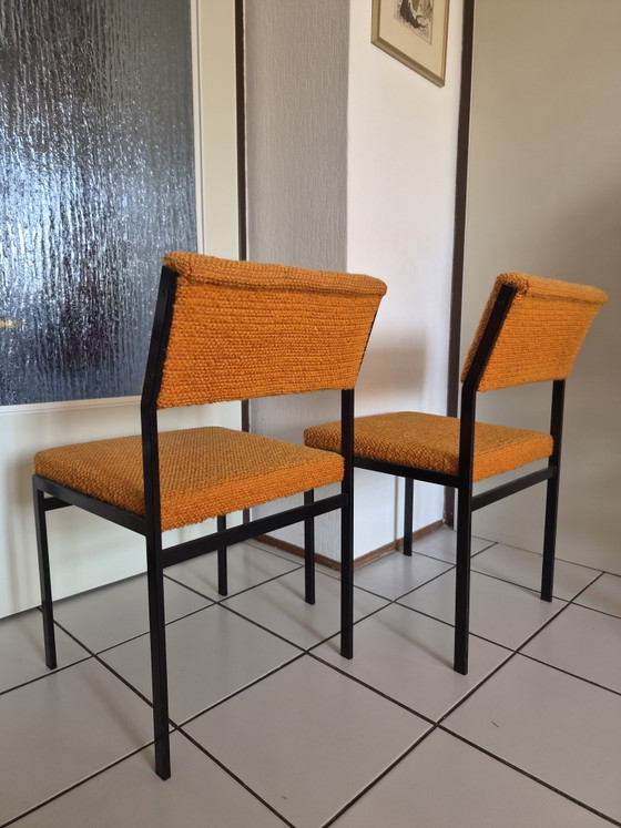 2x SM07 Pastoe Cees Braakman – Sillas de comedor, Metal, Textile (photo 7 of 9)