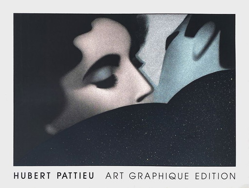 Hubert PATTIEU Le Baiser Siebdruck 1985