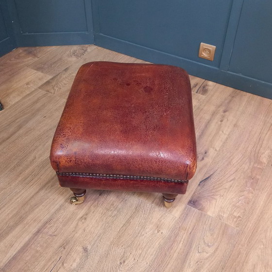 Image 1 of Vintage sheepskin stool