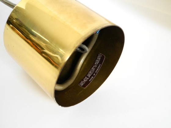 Image 1 of Originele Hans-Agne Jakobsson koperen hanglamp uit de jaren 60, model T 598, van Markaryd, Zweden