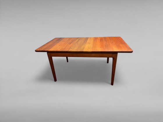 Image 1 of Ausziehbarer Dänischer Teak Esstisch von Glostrup