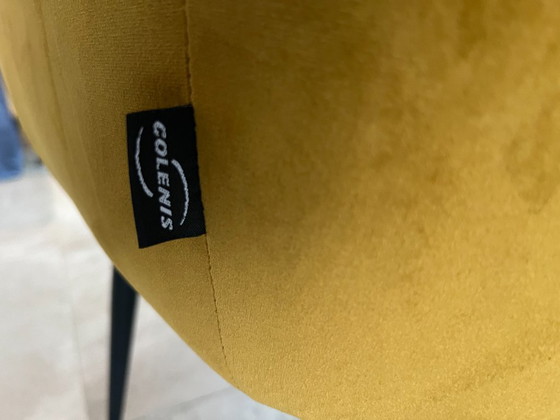 Image 1 of 8 Samt-Esszimmerstühle