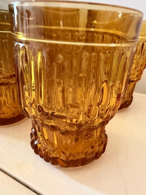 Bormiolo 1970s Brutalist Glasses – Glass & Decanter (photo 5 of 6)