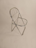 1 x vintage IKEA Niels Gammelgaard Åland folding chair chrome