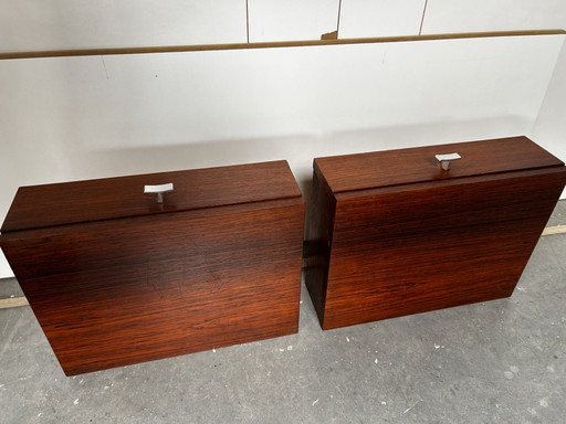 Vintage zwevende nachtkastjes jaren 60