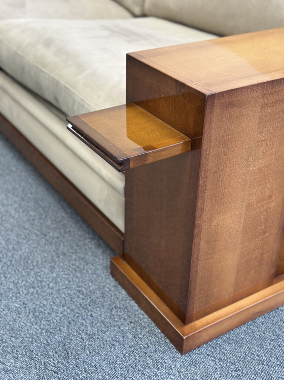 Hugues Chevalier “Dominique” Bank – Art Deco Sycamore Wood, Parijs – 2 zitsbanken (photo 10 of 10)