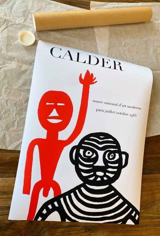 Image 1 of L'uomo tigre e l'uomo rosso (1965) - Poster di Alexandre CALDER - 50 × 70 cm