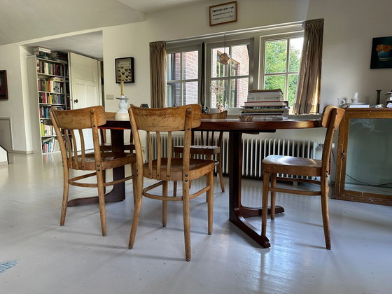 Image 1 of Table à manger à rallonge vintage danoise en bois de rose (Rosewood)