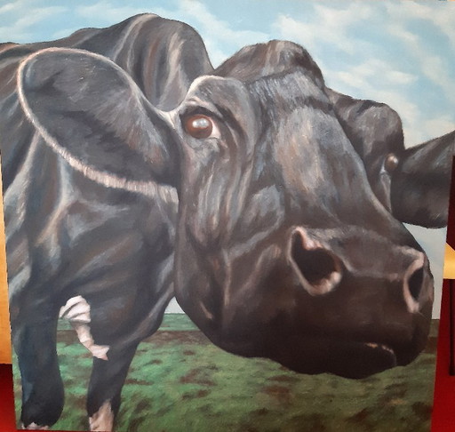 Gemälde „Kuh“ – Erik Suidman