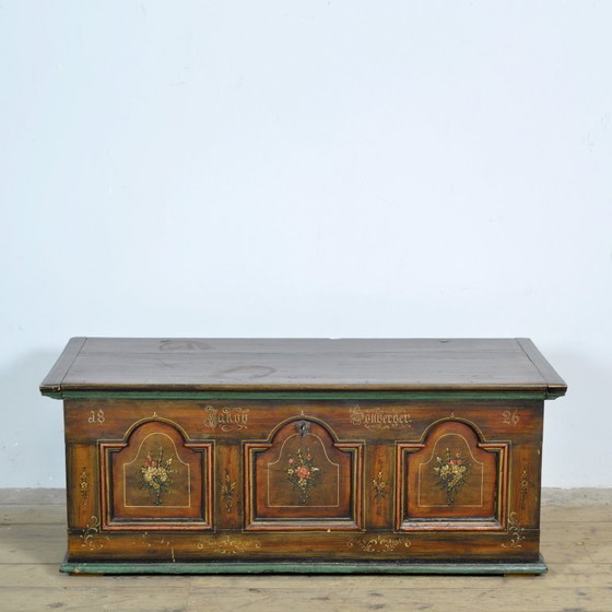 Image 1 of Folk Art Bridal Chest, 1826