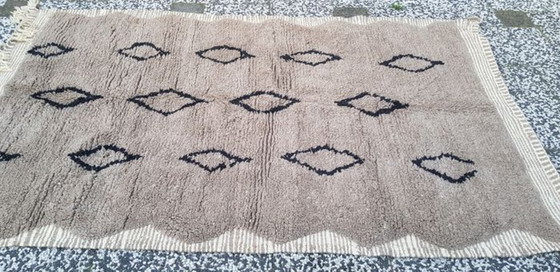 Image 1 of Handgeknoopt Berber tapijt wol 253x158cm
