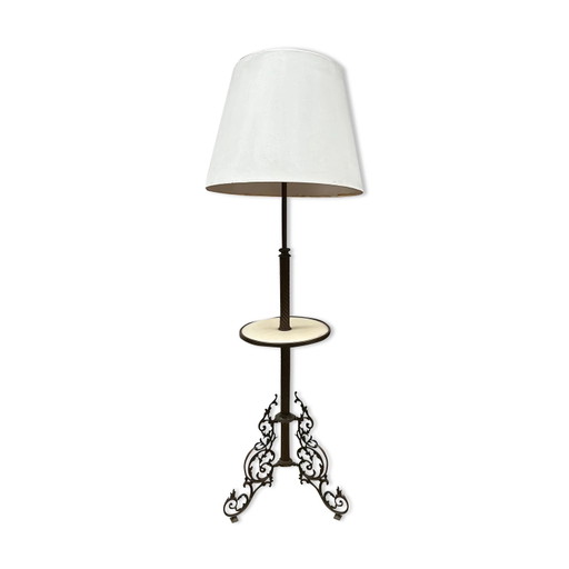 Staande lamp. – vloerlampen, Bronze, Brass, Art Deco