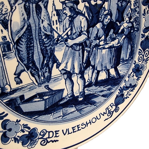 Plaque murale Royal Goedewaagen Le boucher, fin du 20e siècle