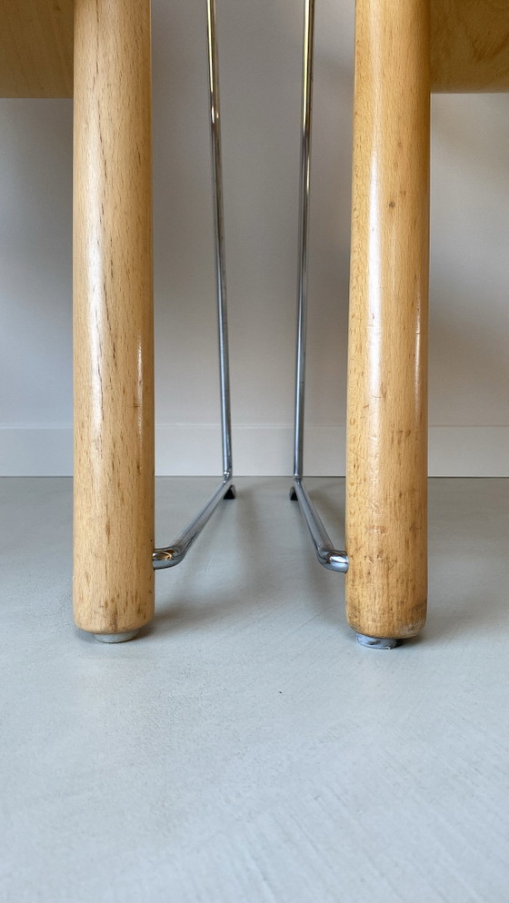 Twee Houten Thonet Stoelen – Eetkamerstoelen, Wood, Vintage (photo 8 of 9)