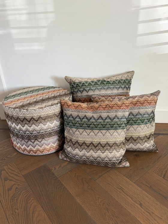 Missoni Pouf + 3 passende Kissen – Dekorative Objekte, Other (photo 5 of 7)