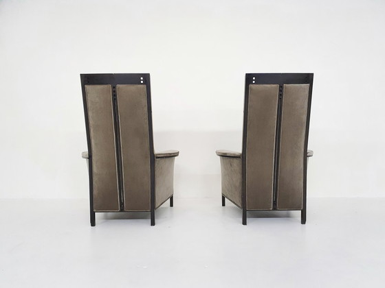 Image 1 of Ensemble de deux fauteuils lounge Umberto Asnago pour Giorgetti « Peggy 63970 », 1990