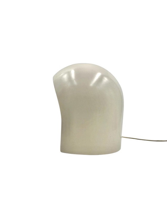 Image 1 of Organic white ceramic table lamp, Italy 1970