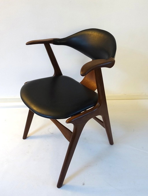 Sedia in corno di mucca Louis van Teffelen, anni '60, AWA