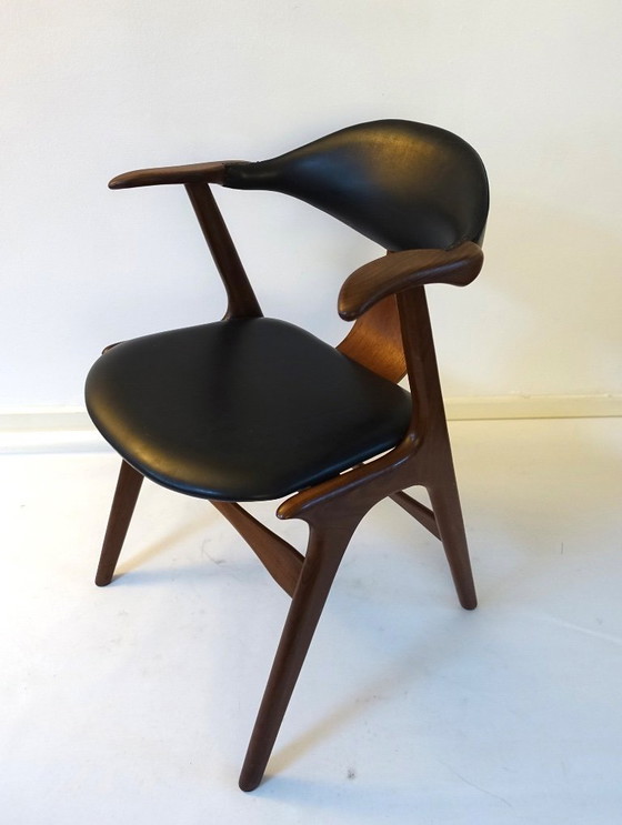 Image 1 of Sedia in corno di mucca Louis van Teffelen, anni '60, AWA