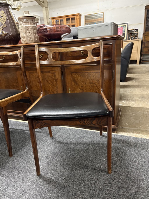 Johannes anderson vintage eetkamerstoelen 6 stuks