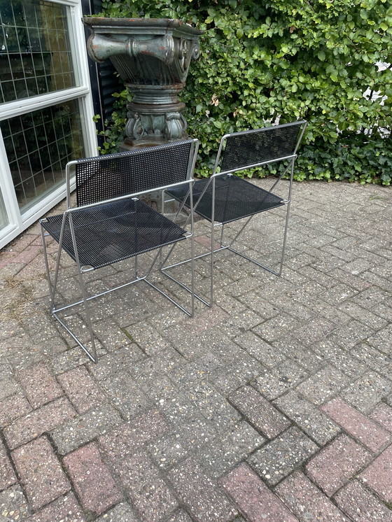 Image 1 of 2x X-line draadstoel, Nils Jorgen Haugesen