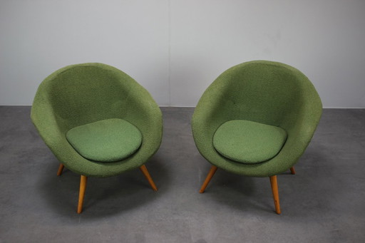 Mid-century Set of 2 Armchairs by Miroslav Navrátil, 1950s, Czechoslovakia