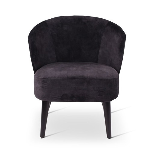 Loungestoel zwart/grijs