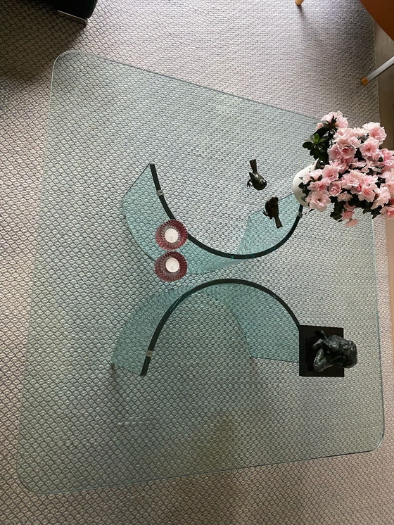 Image 1 of Tavolino da caffè in vetro Gallotti Design - In vendita